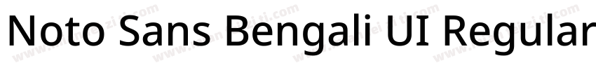 Noto Sans Bengali UI Regular字体转换